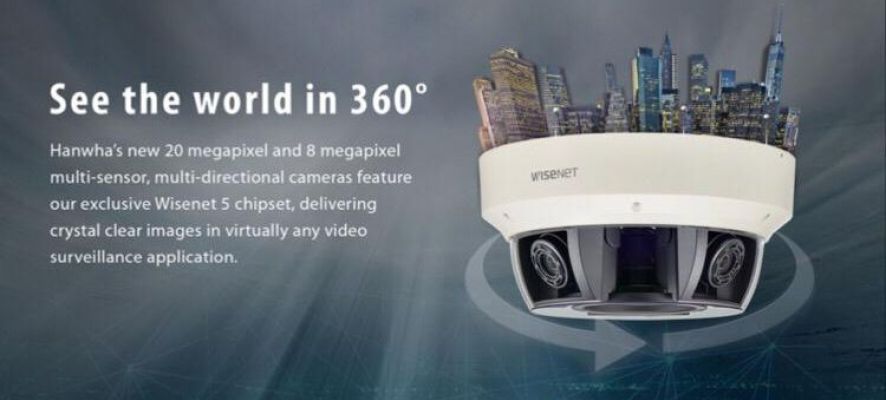 Hanwha Techwin 20 megapixel çok yönlü kamerası, PNM-9081VQ