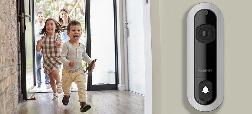 Yüz tanıma özelliğine sahip dünyanın ilk kapı zili! Hanwha Tecwin WISENET-SmartCam D1